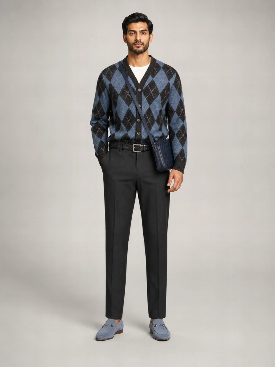 Gucci Embroidered Wool Blend Cardigan