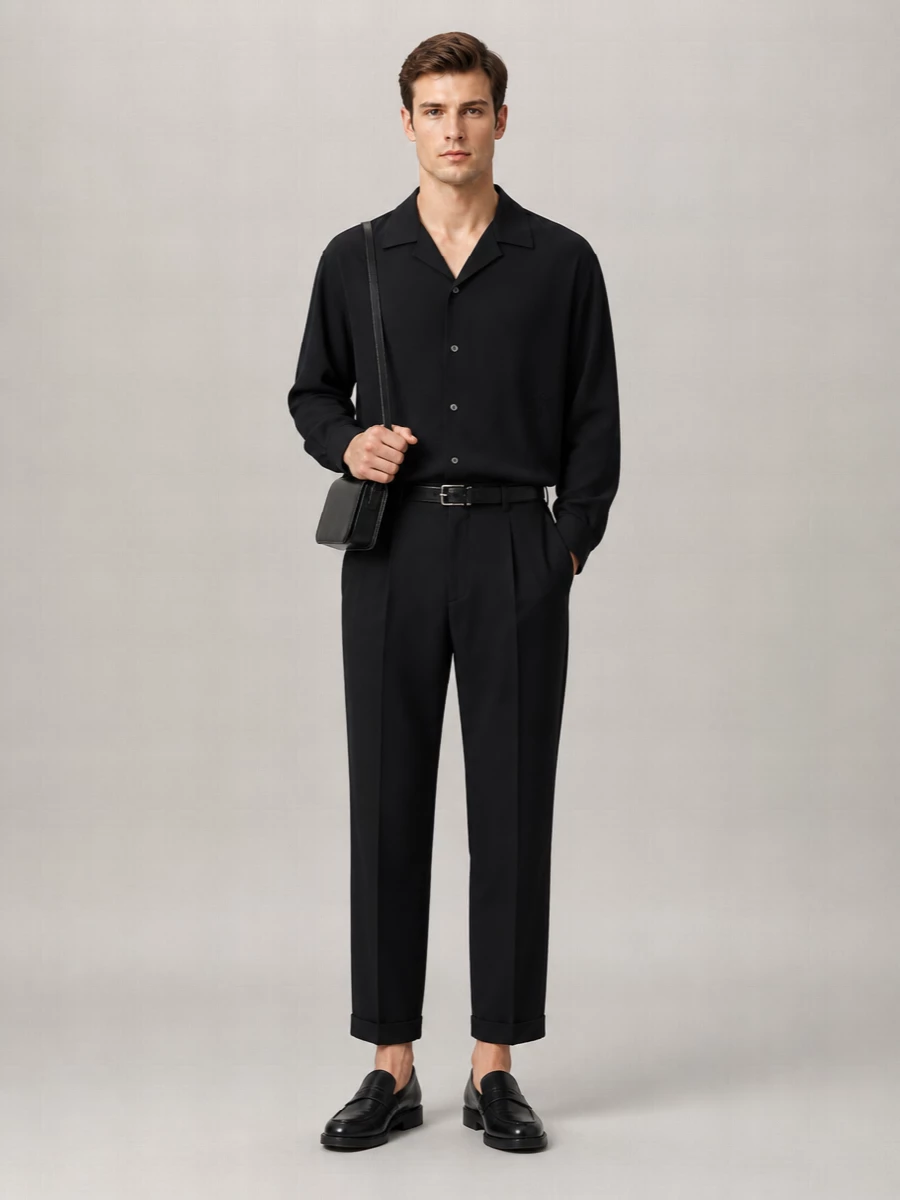 Ami Paris Relaxed-Fit Long-Sleeve Shirt