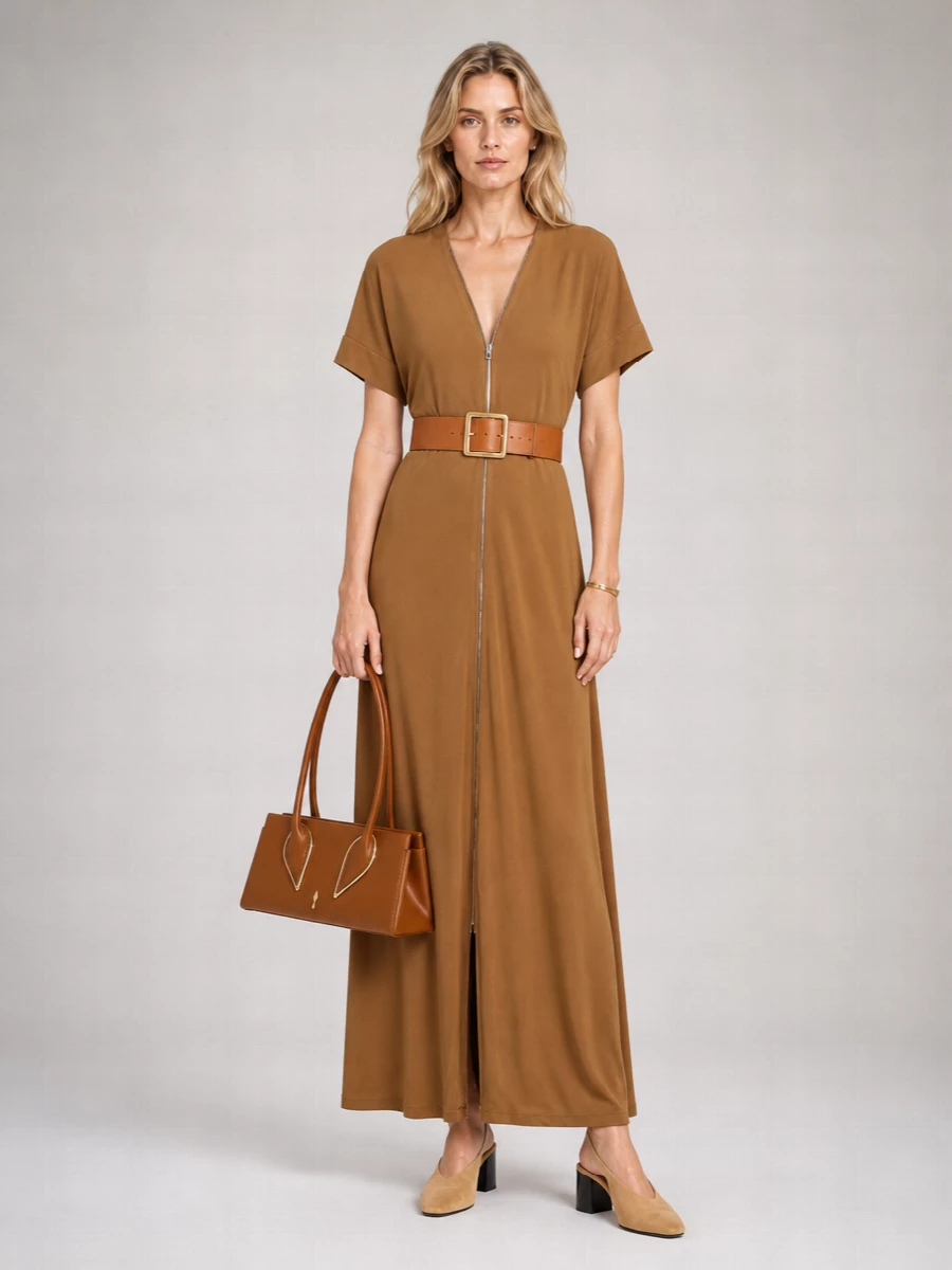 Lemaire Zip-Up Maxi Dress