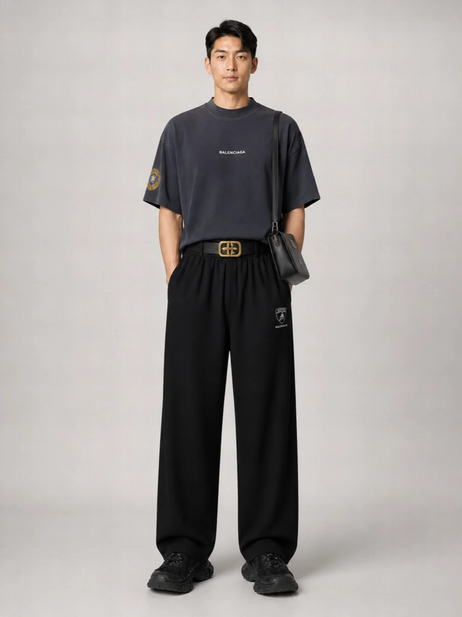 Balenciaga Cotton Oversized Short-Sleeve T-Shirt