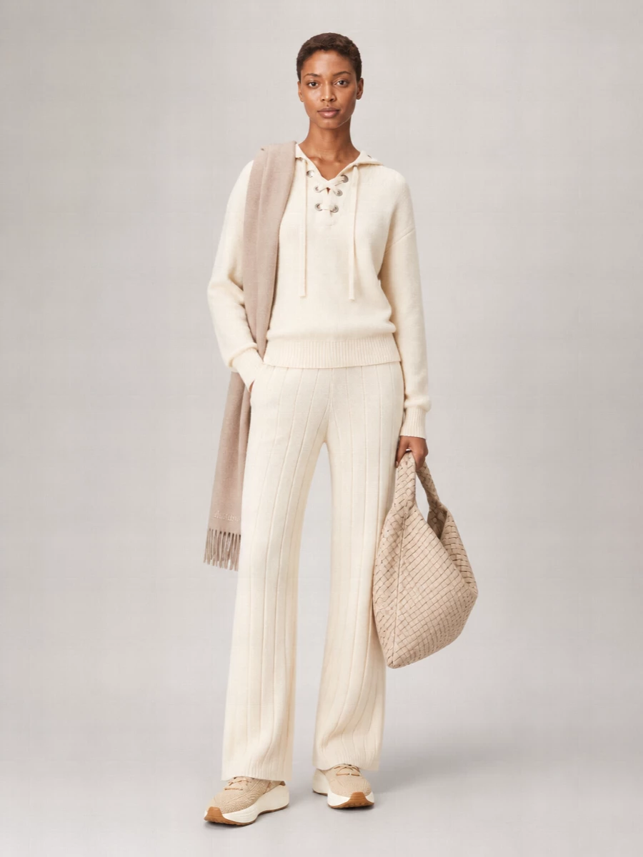 Isabel Marant wool alpaca high neck lace up sweater