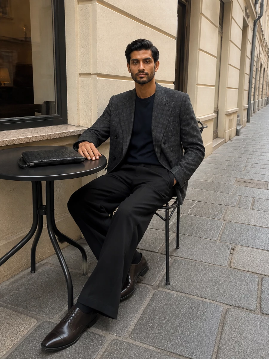 Dries van noten wide leg trousers double breasted blazer