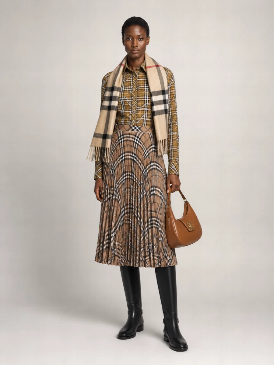 Burberry Checked Cotton Shirt