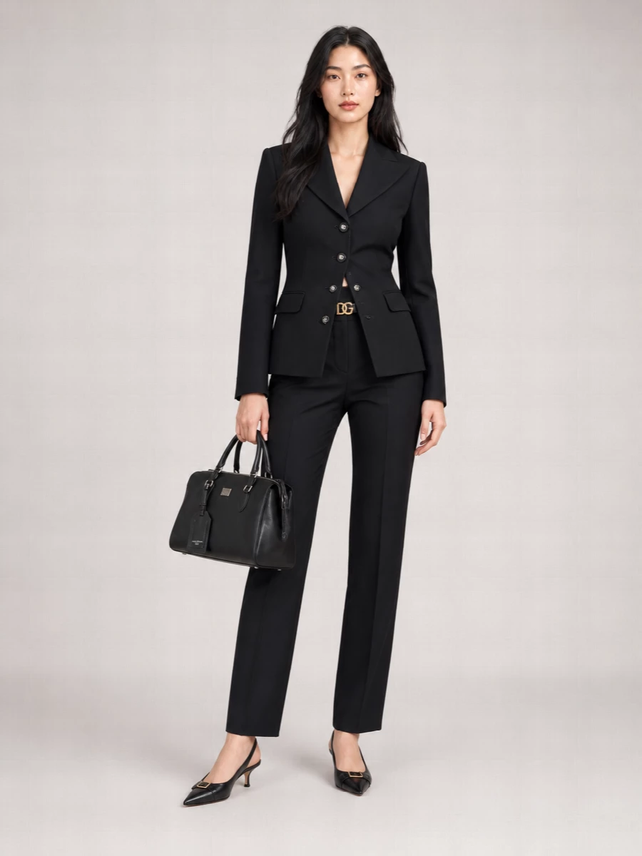 Dolce&Gabbana Calf Leather Shoulder Bag Vittoria Model