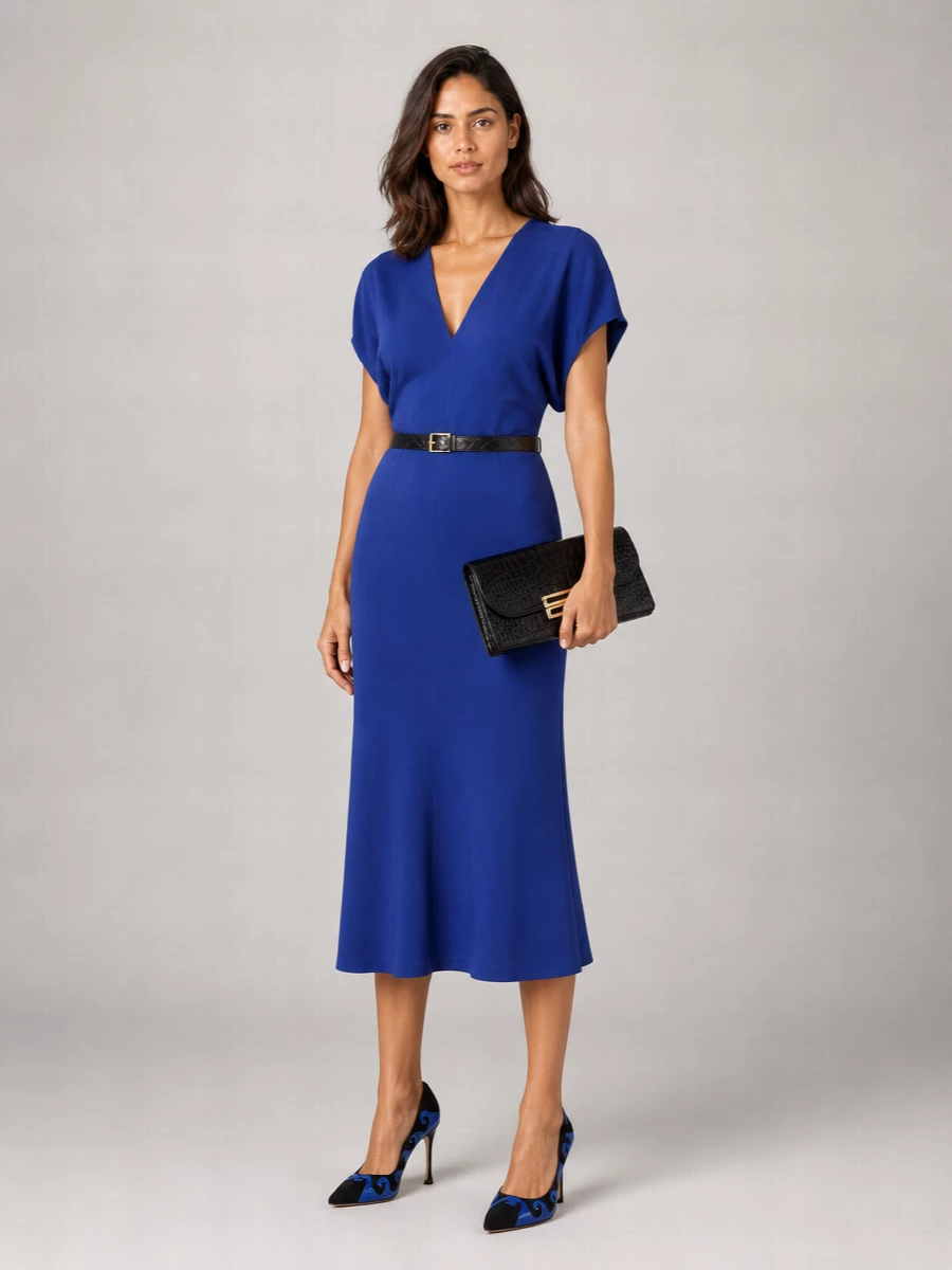Victoria Beckham Edith Midi Dress