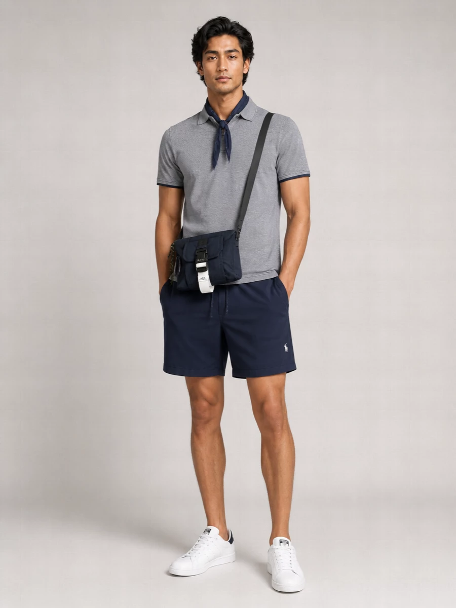 K-Way Cotton Short-Sleeve Polo Shirt
