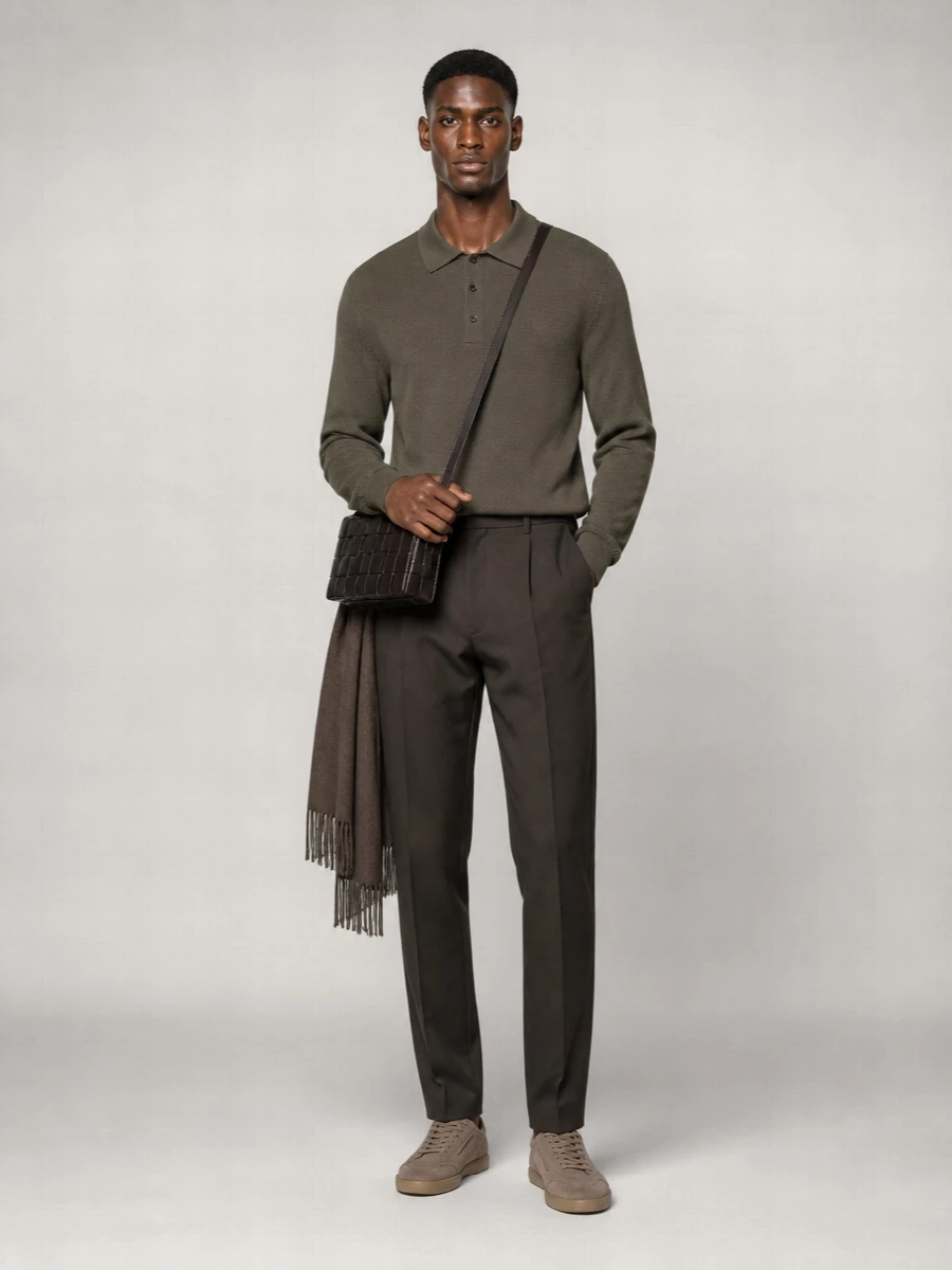 Zegna Silk Cotton Polo Shirt