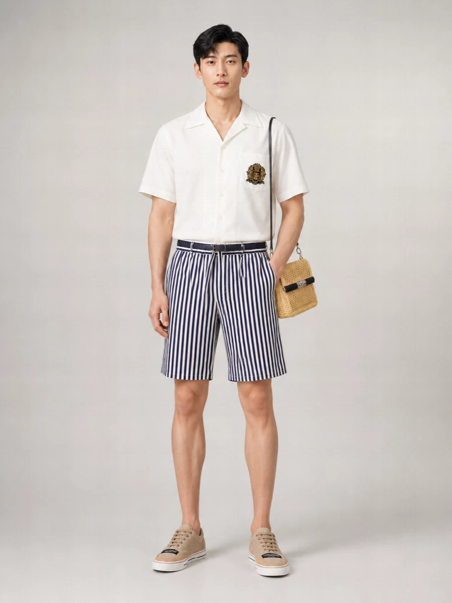 Dolce&Gabbana Striped Bermuda Shorts