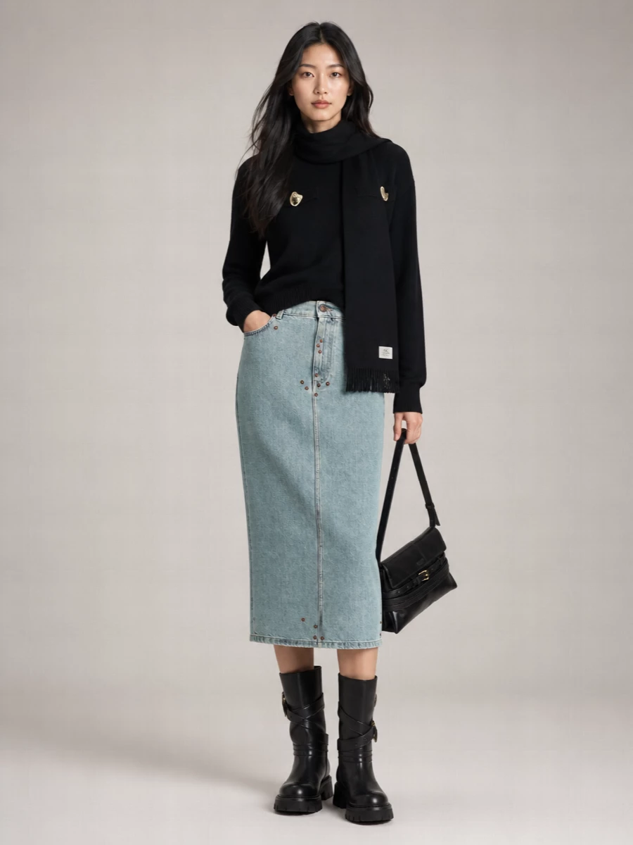 Moschino Denim Mini Skirt