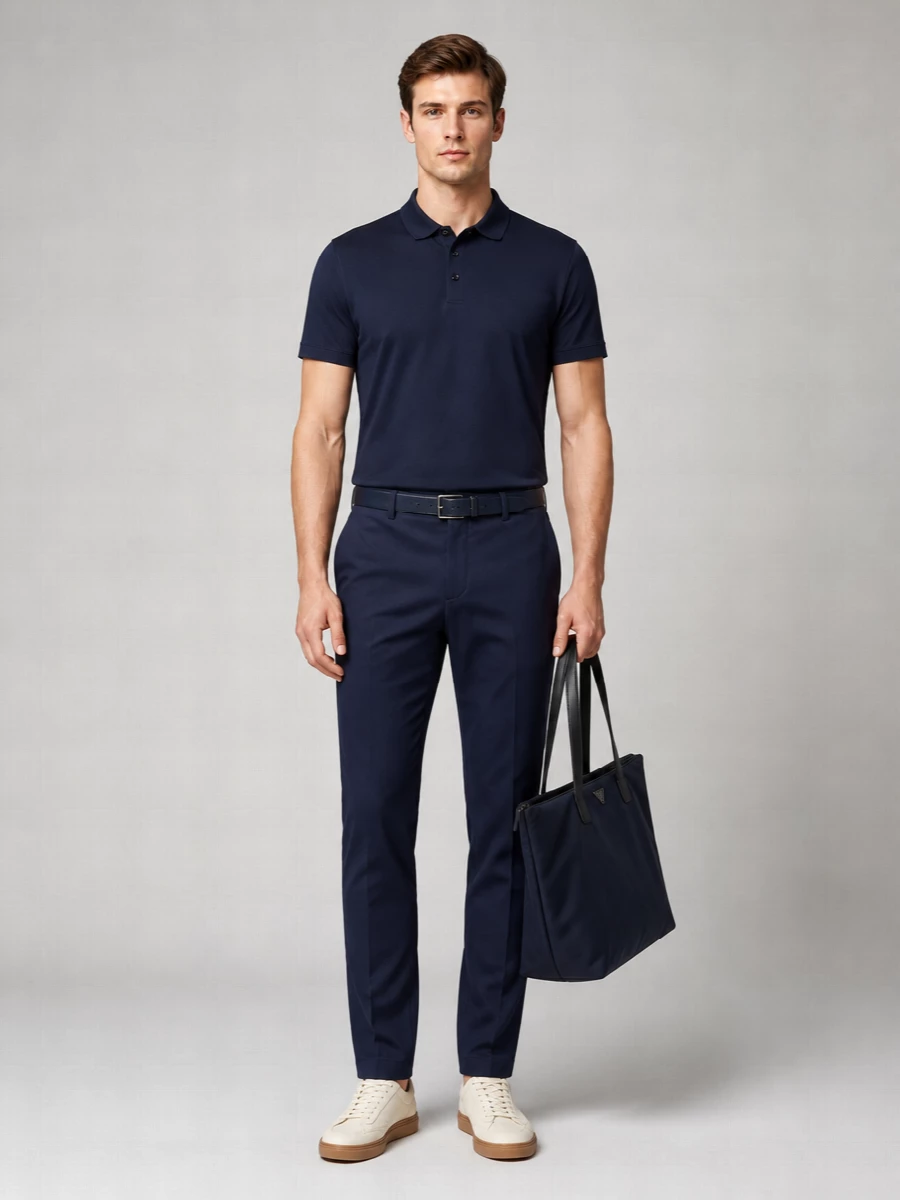Boss Linen-Blend Straight-Leg Trousers