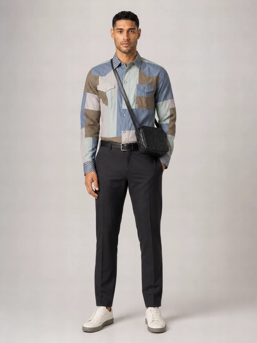 Dolce&Gabbana Patchwork Slim-Fit Shirt