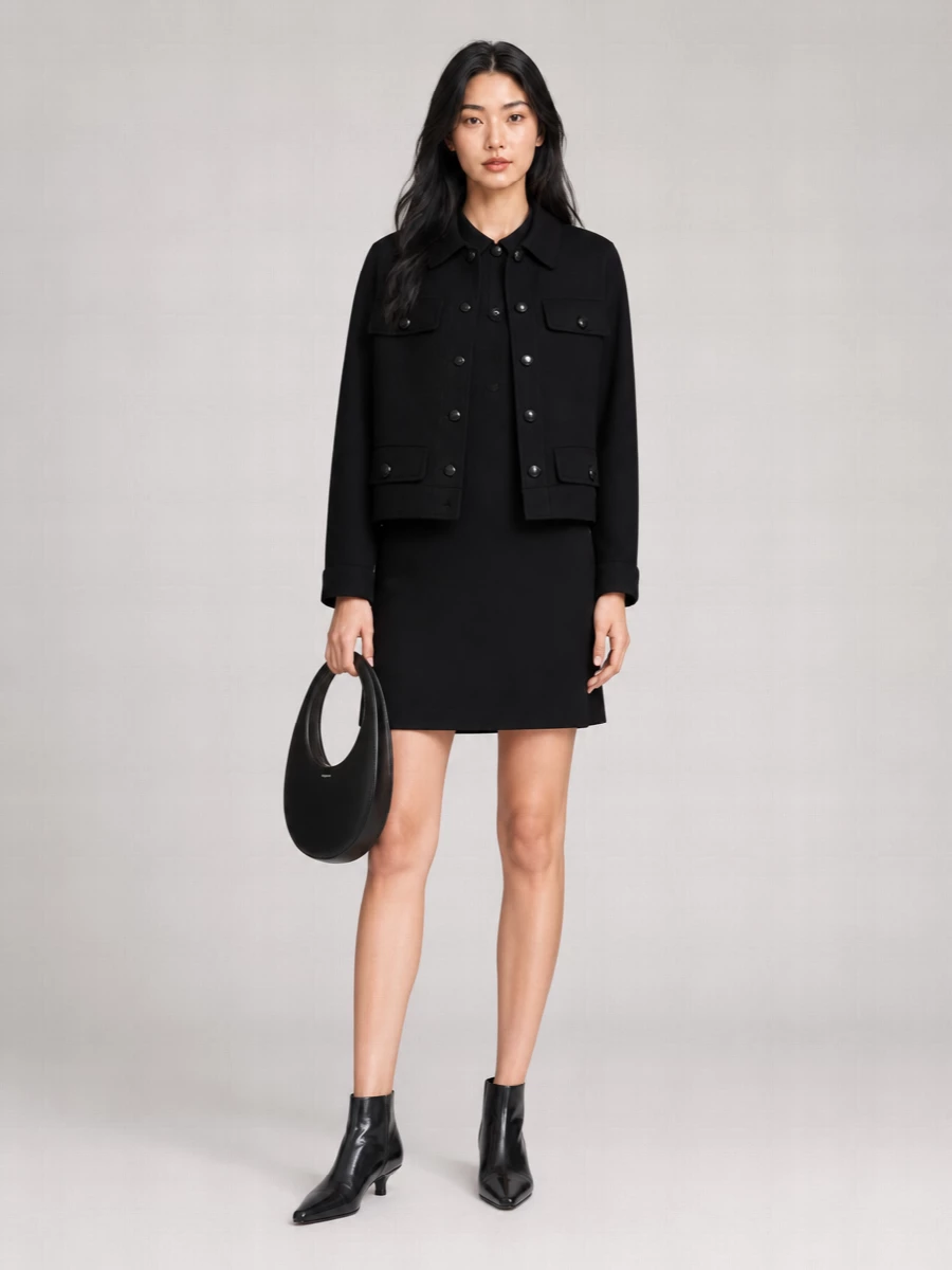 Semicouture Wool Single-Breasted Coat