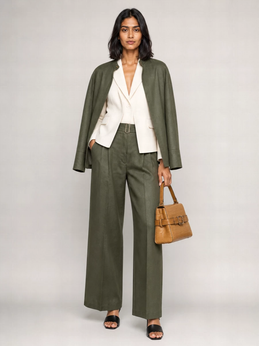 S Max Mara Ramie Shirt Jacket