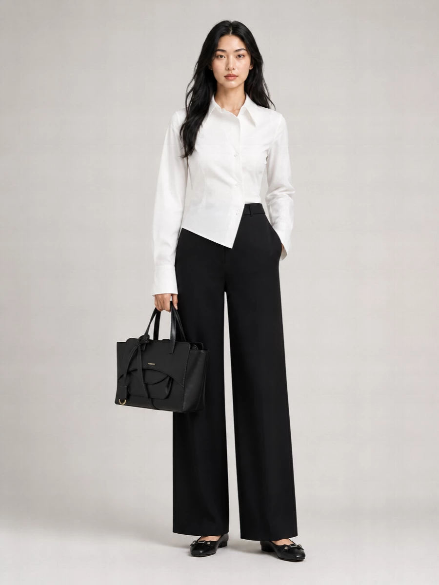 Hidesins Calf Leather Flap Medium Tote Bag