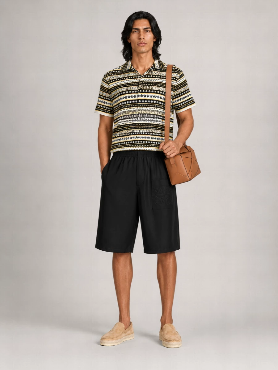 Loewe Paula's Ibiza Embroidered Cotton Polo Shirt