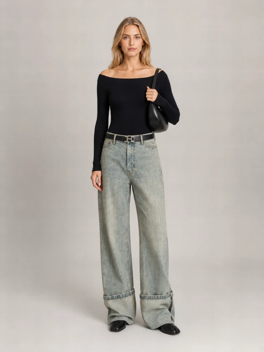 Coperni Leather Knee-High Square-Toe Boots