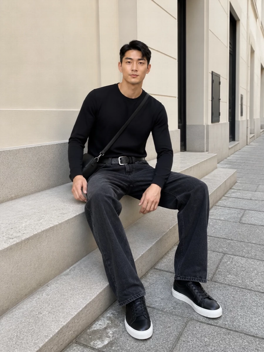 Rick owens tee our legacy jeans arigato sneakers