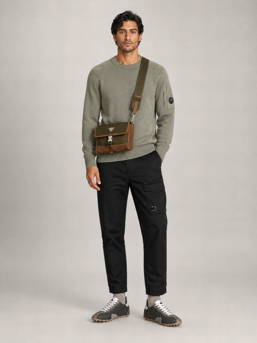 C.p. Company Merino Wool Regular-Fit Crew-Neck Sweater