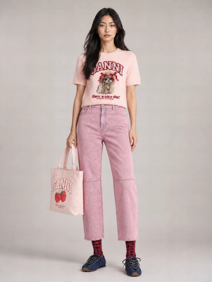 Ganni Cabas Tote Bag