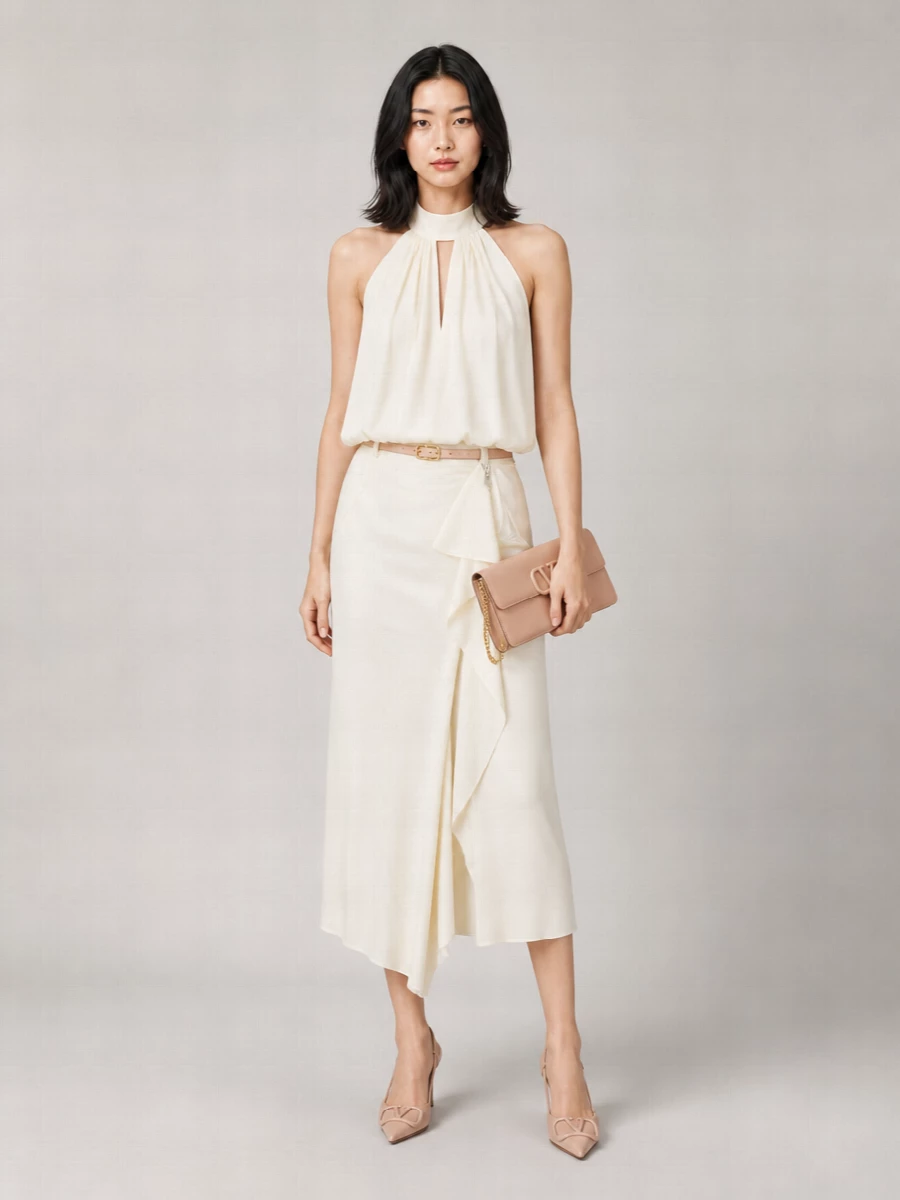 Valentino Leather Slingback Pumps