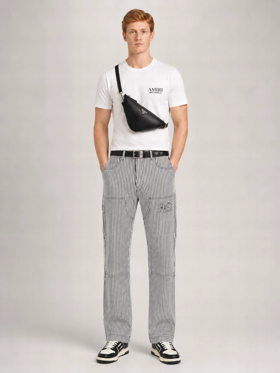 Amiri Cotton Regular-Fit Straight-Leg Trousers