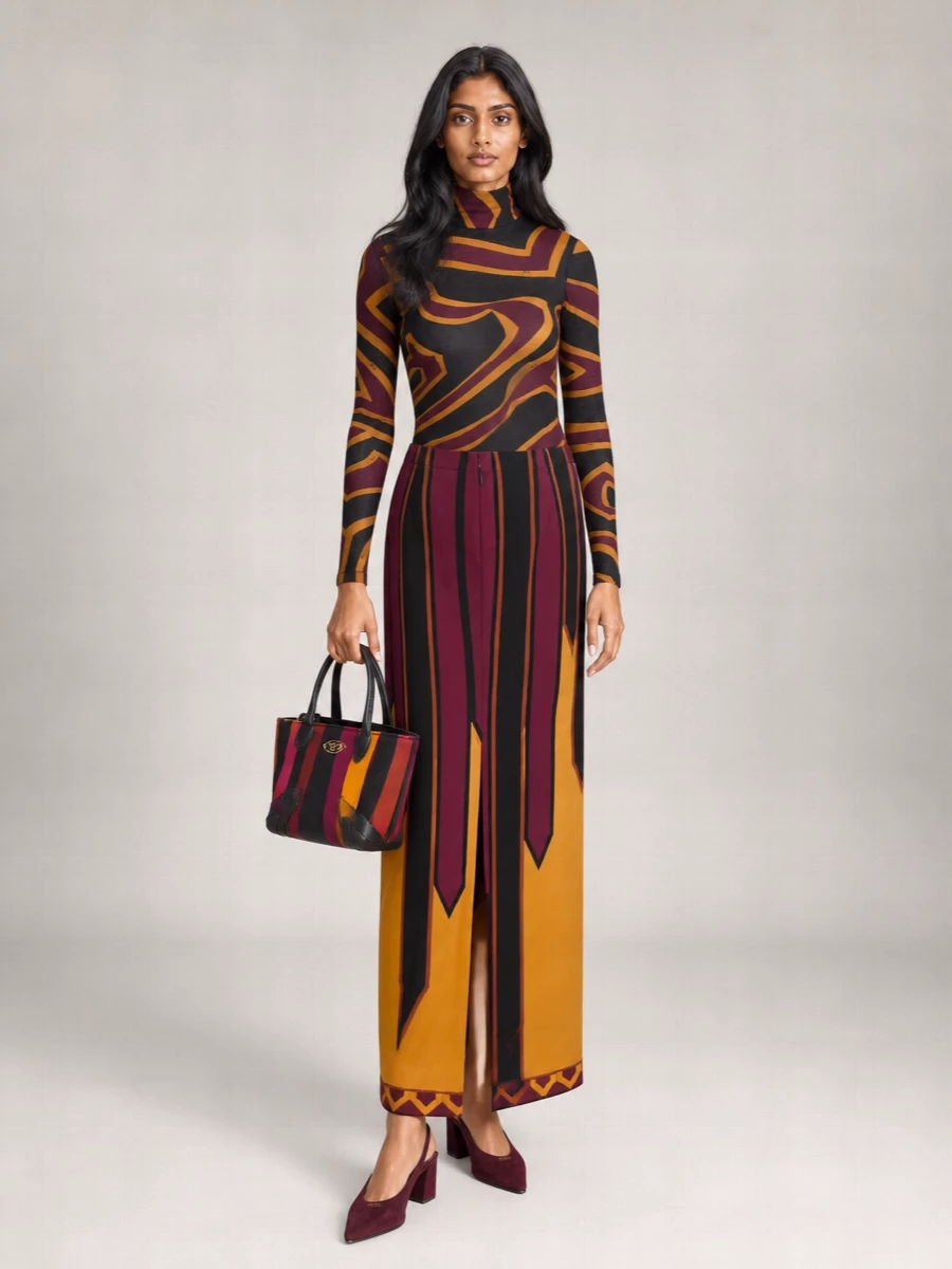 Pucci printed high-rise maxi skirt