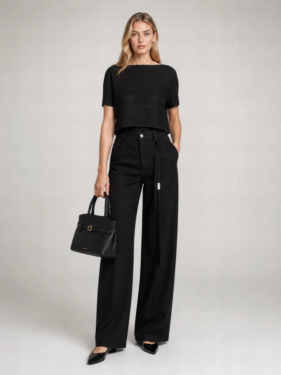 Manu Atelier Leather Shoulder Bag
