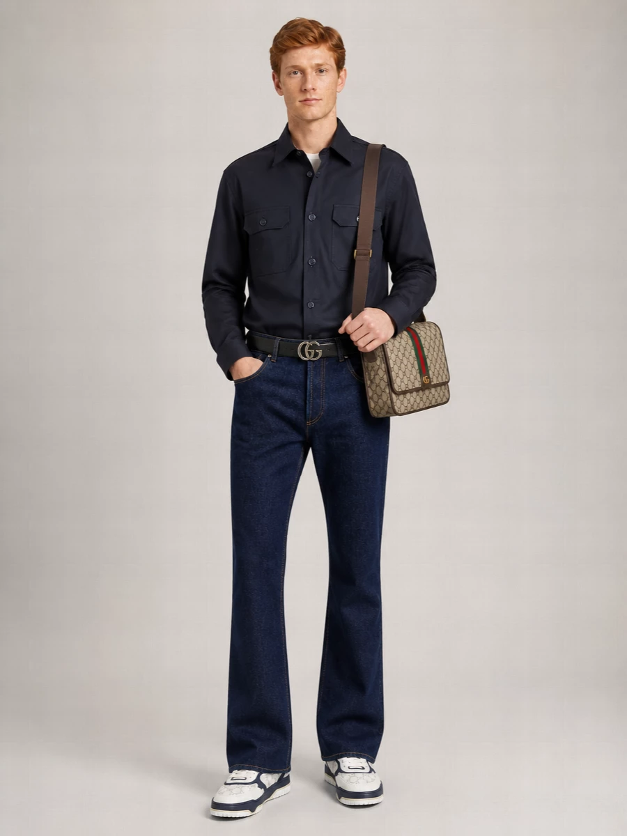 Gucci Denim Straight-Leg Jeans