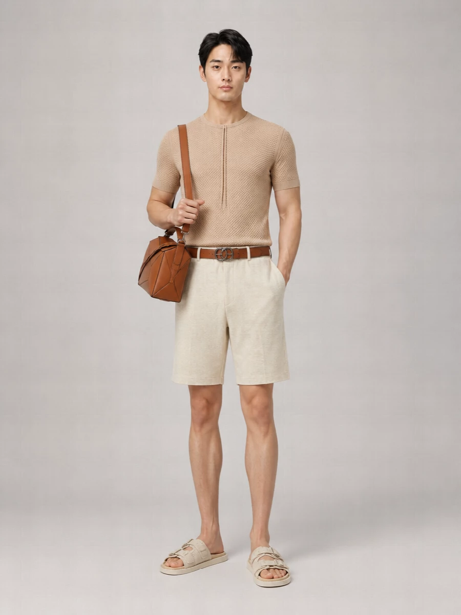 Fendi Cotton Melange Bermuda Shorts