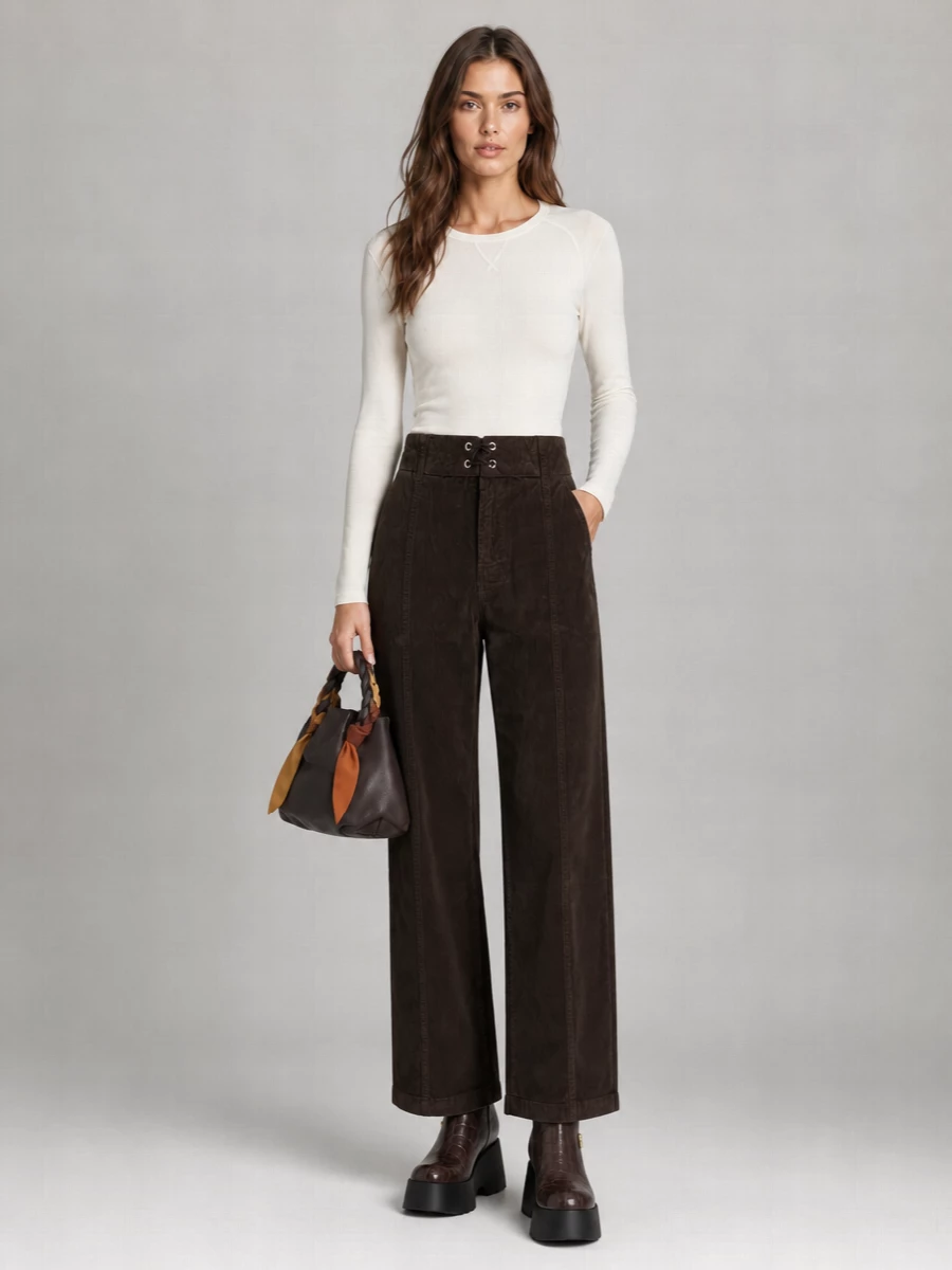 Gimaguas Corduroy Straight-Leg Trousers