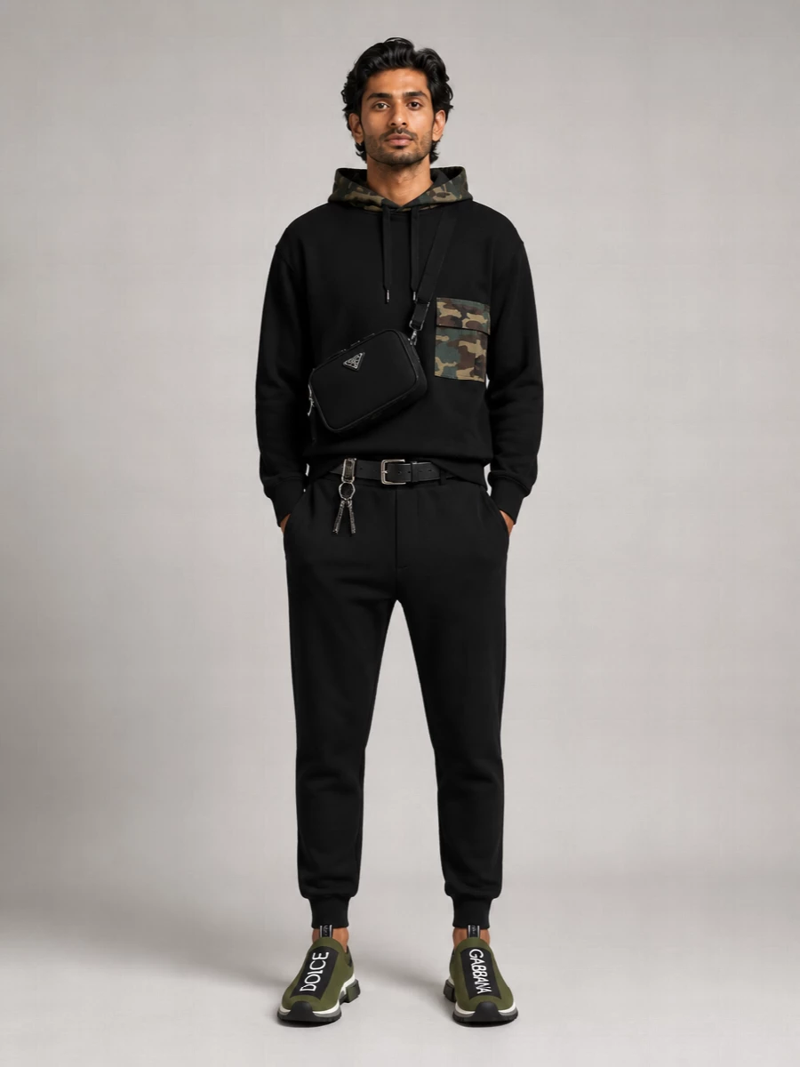 Dolce&Gabbana Camouflage Hooded Sweatshirt