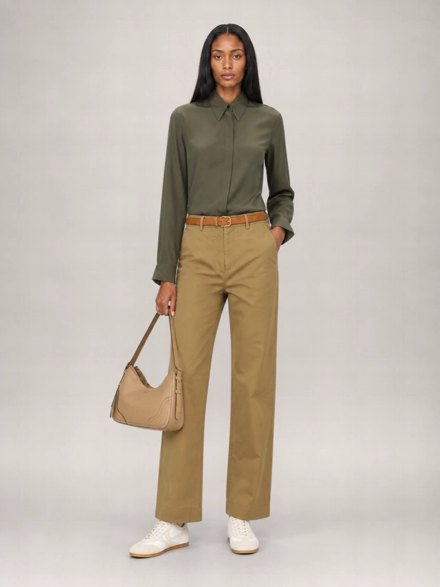 Dries Van Noten Cotton Pleated Tapered Trousers