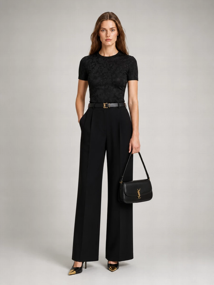 Saint Laurent Silk Floral-Jacquard Mini Dress
