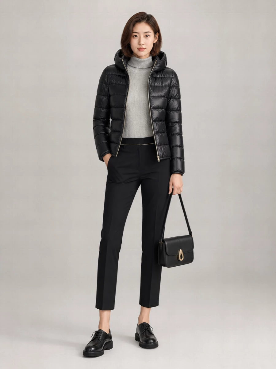 Herno Down Slim-Fit Hooded Short Jacket