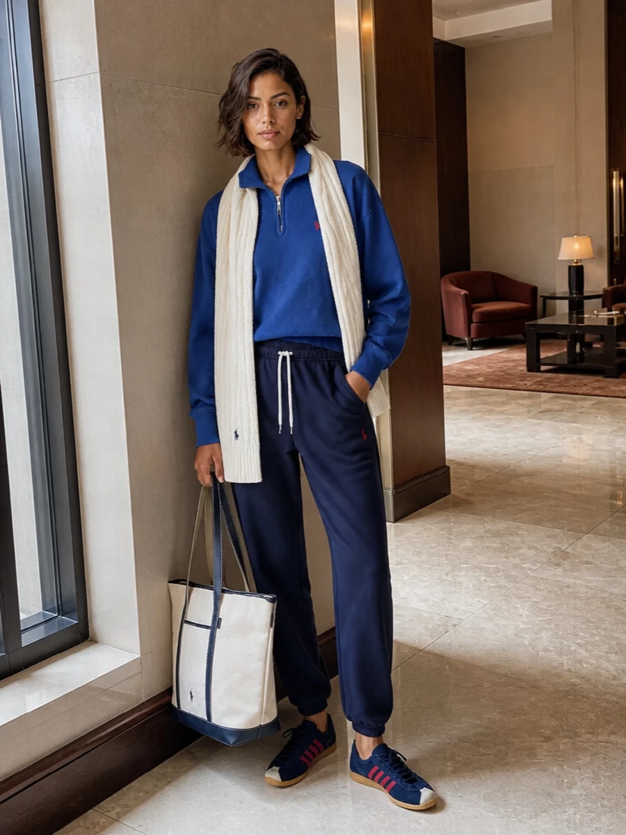 Polo ralph lauren cobalt sweatshirt navy joggers