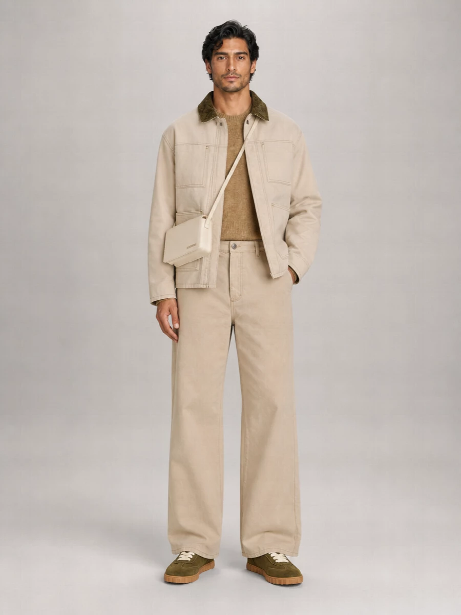 Ami Paris Cotton Padded Worker Jacket