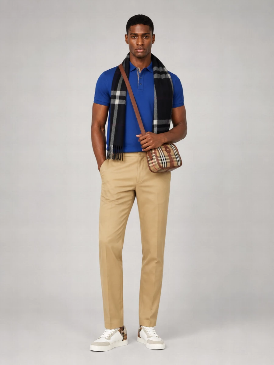Burberry Wool Knit Polo Shirt