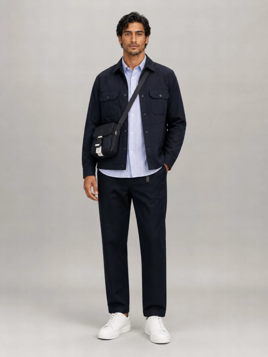 Woolrich Cotton Oversized Shirt Jacket