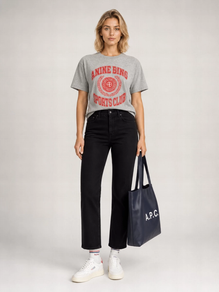 Anine Bing cotton the cade t-shirt