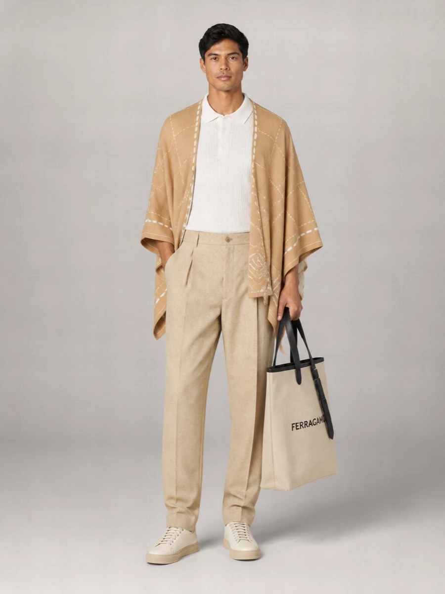 Ferragamo Canvas Tote Bag