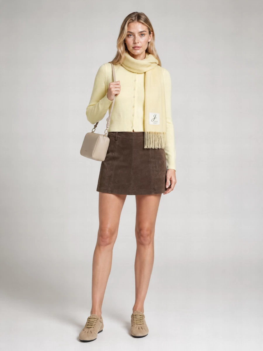 Dunst Cashmere-Blend Crewneck Cardigan