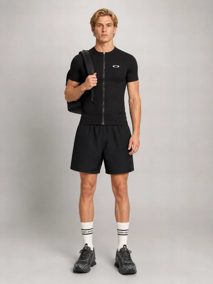 Oakley Fine-Stripe Short-Sleeve Polo Shirt