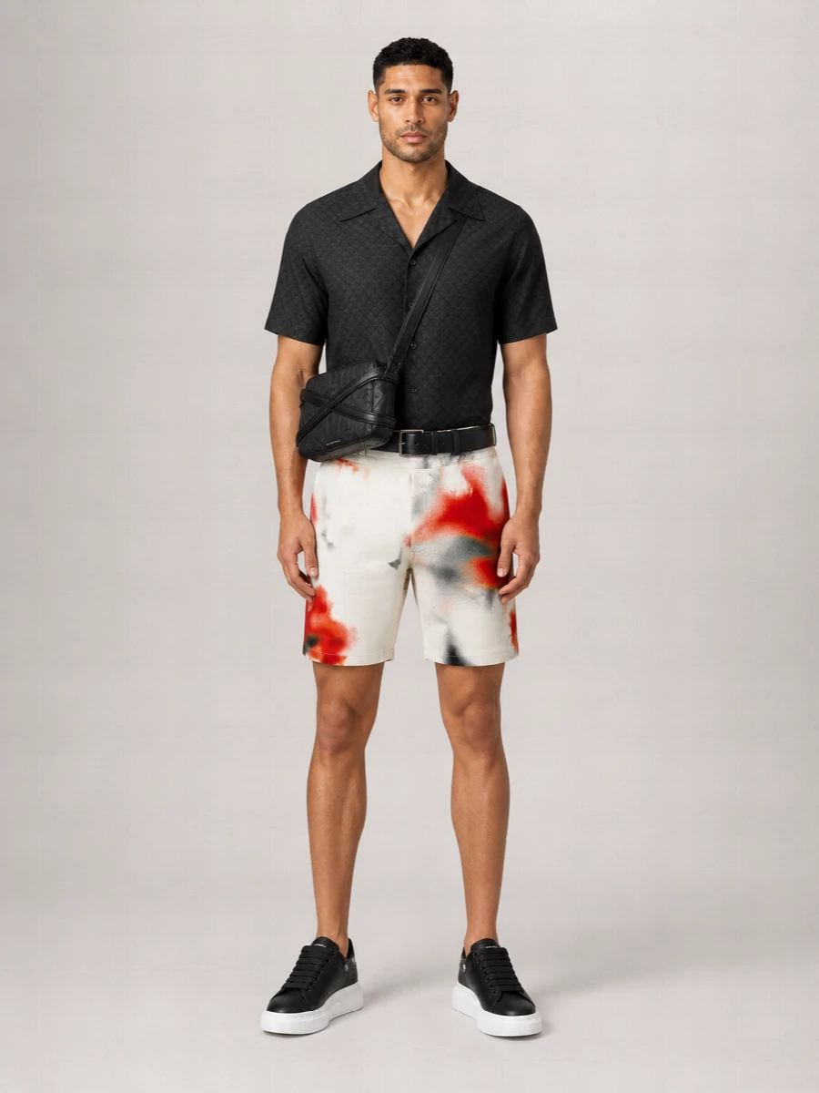 Mc Queen Cotton Tailored Bermuda Shorts