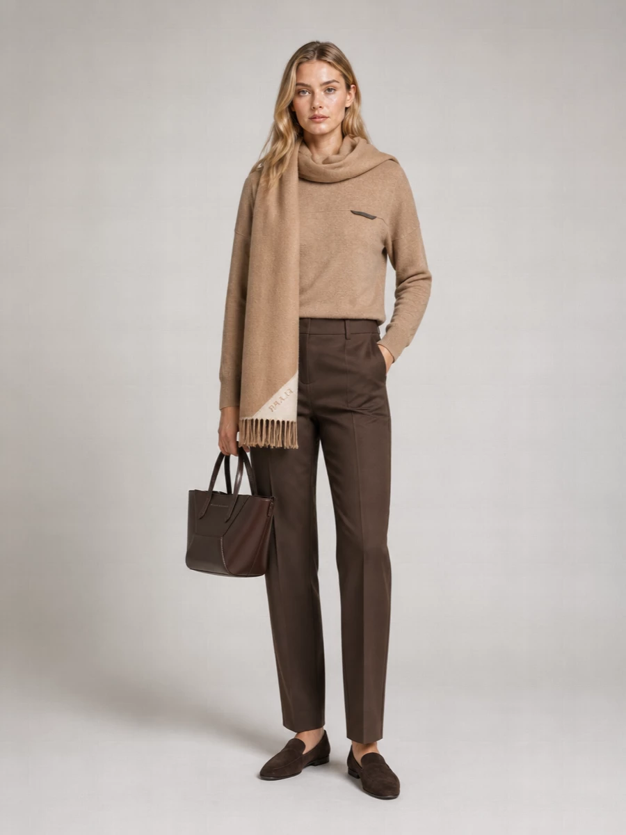 Brunello Cucinelli Cashmere Cropped Crewneck Jumper