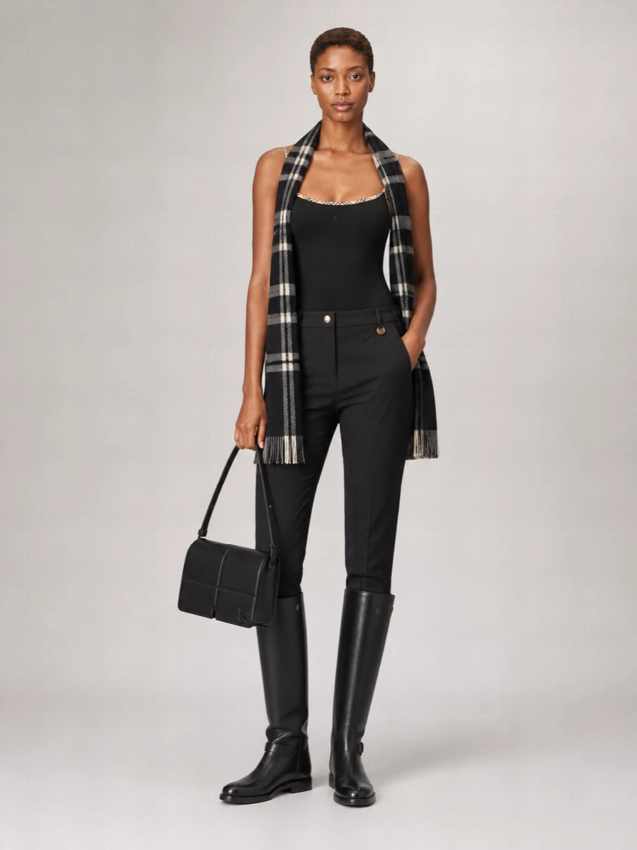 Burberry Check Trim Swimsuit