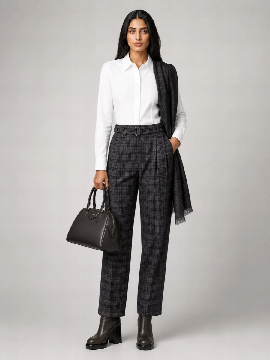 Burberry Checked Jeans