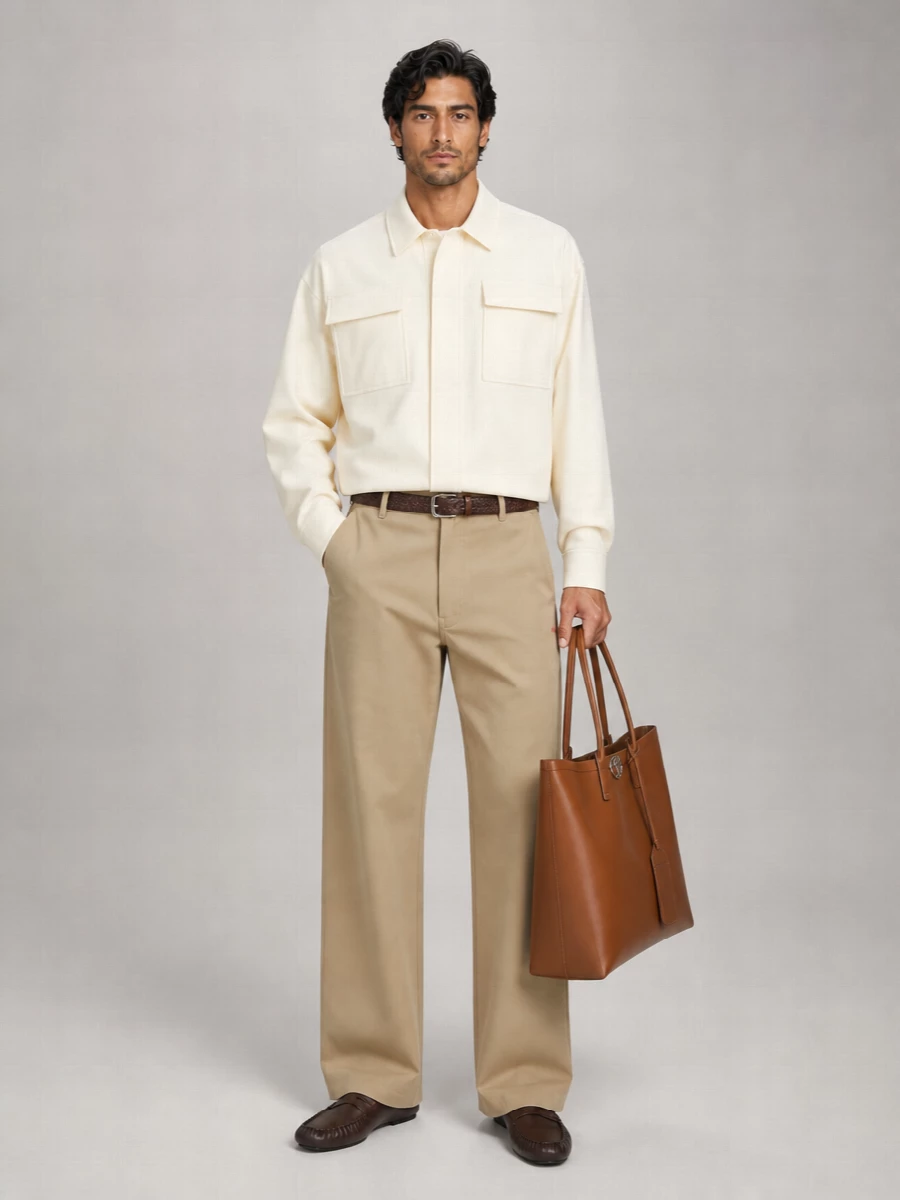 Loewe Cotton Wide-Leg Trousers
