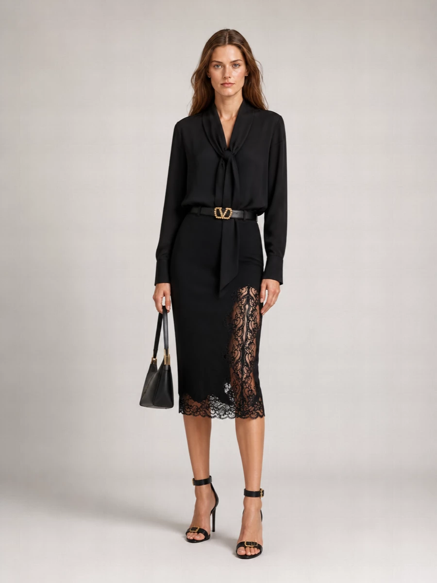 Balmain Knee-Length Pencil Skirt