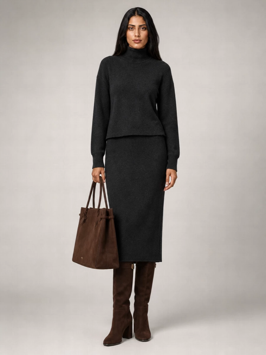 Alaïa Calfskin Leather Tote Bag