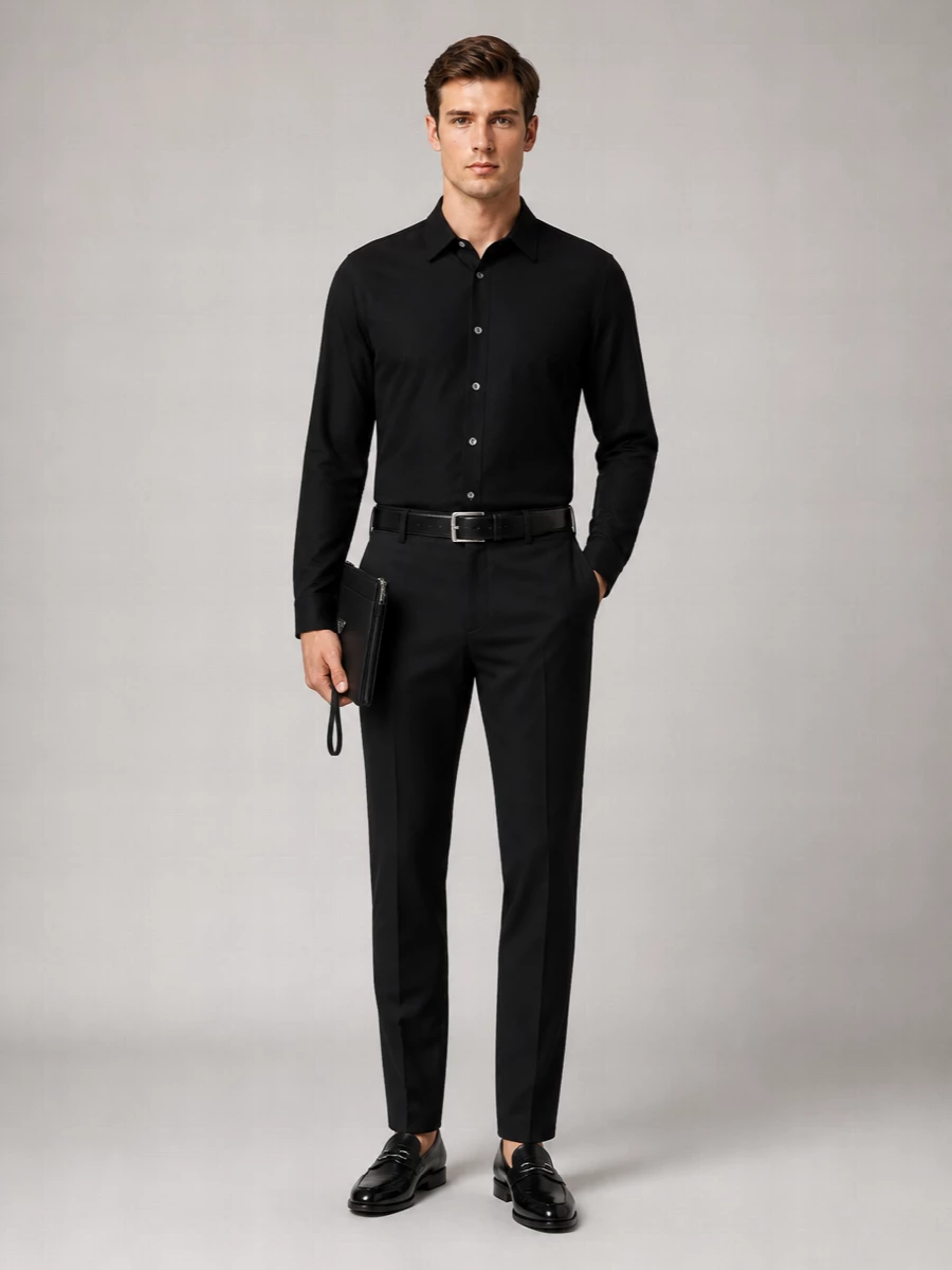 Lardini Silk Long-Sleeve Shirt